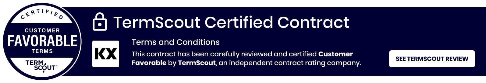 TermScout Certified Contract - Terms & Conditions
