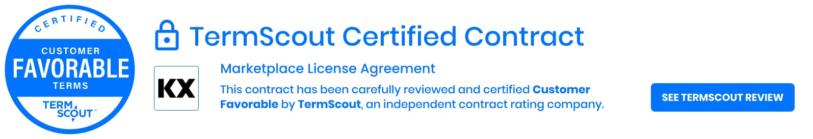 TermScout Certified Contract - Marketplace License Agreement